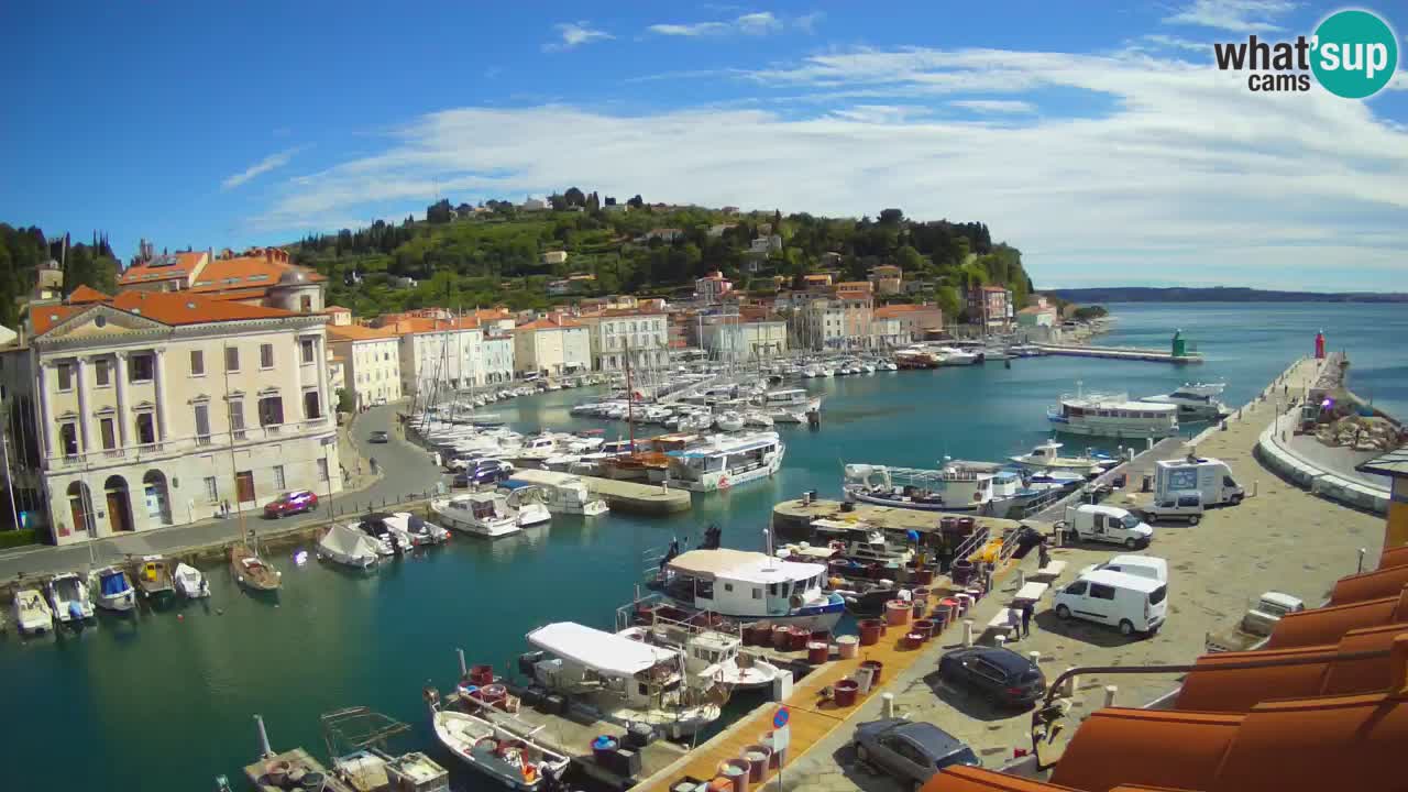 Cámara web en vivo desde Piran “Mandrač” – Increíble vista en vivo desde Villa Piranesi