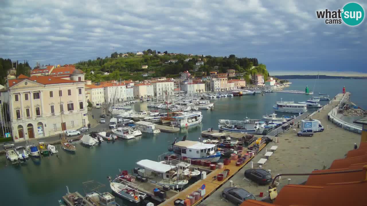 Cámara web en vivo desde Piran “Mandrač” – Increíble vista en vivo desde Villa Piranesi