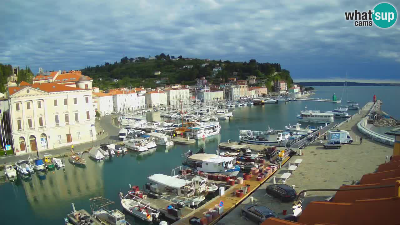 Live webcam from Piran “Mandrač” – Amazing live view from Villa Piranesi