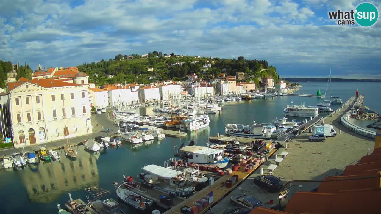 Live-Webcam aus Piran “Mandrač” – Erstaunliche Live-Ansicht von Villa Piranesi