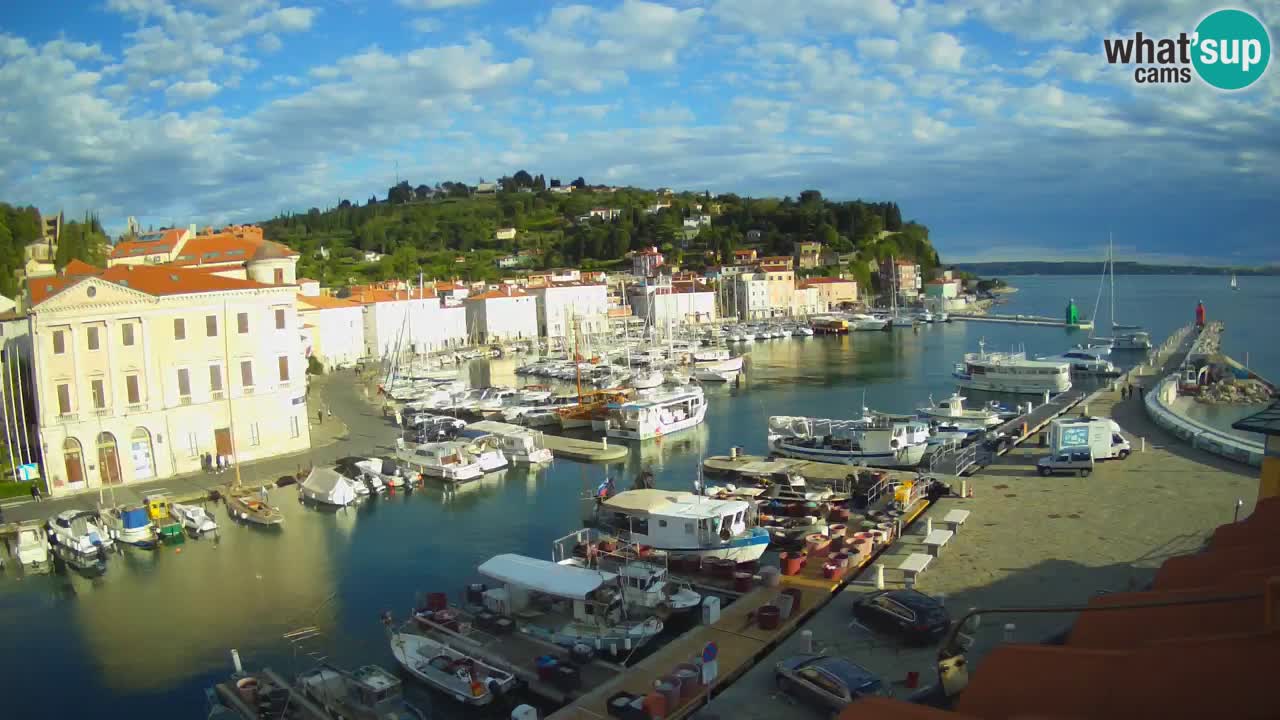 Live webcam from Piran “Mandrač” – Amazing live view from Villa Piranesi