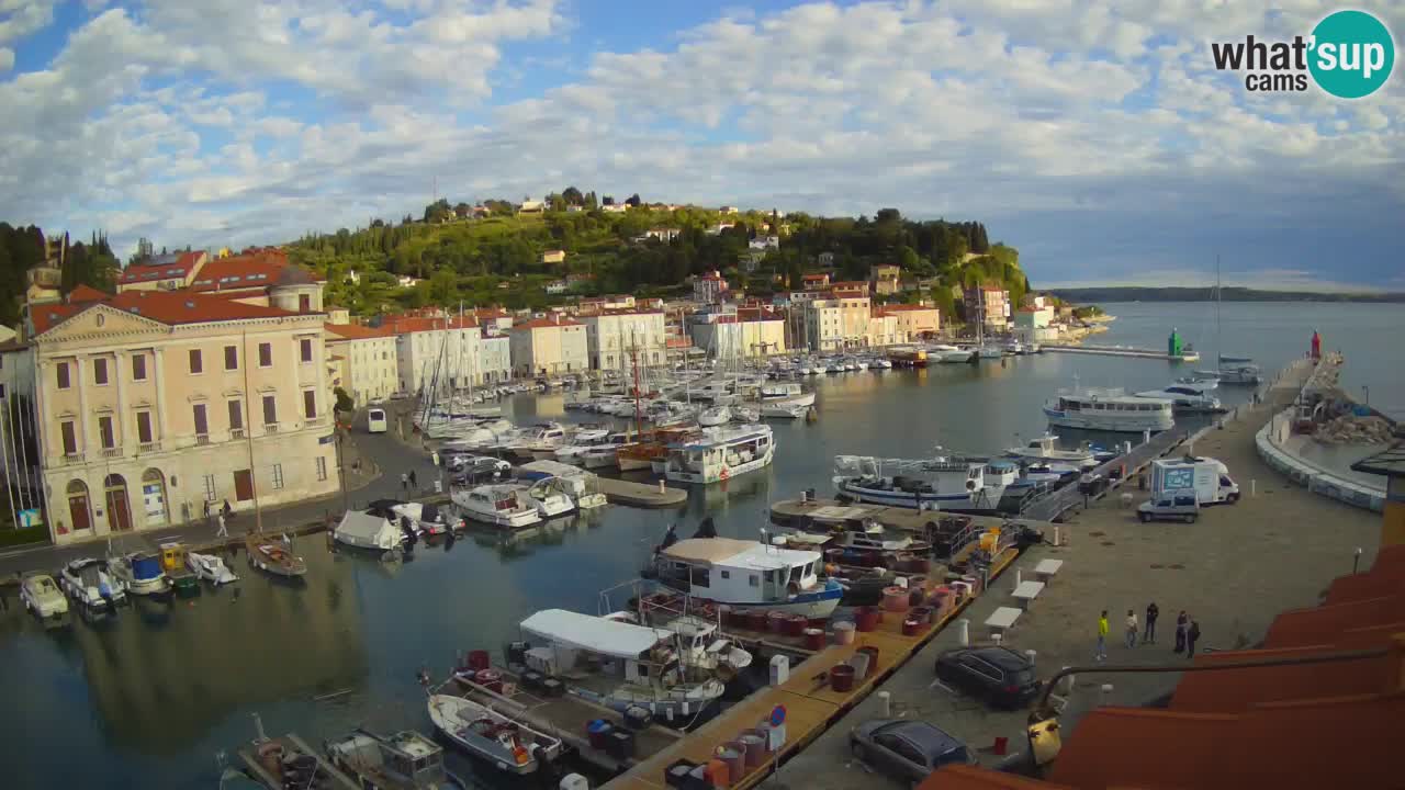 Live webcam da Pirano “Mandrač” – Splendida vista live da Villa Piranesi