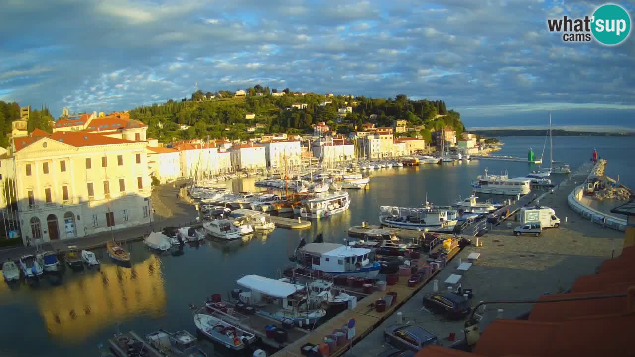 Live webcam from Piran “Mandrač” – Amazing live view from Villa Piranesi