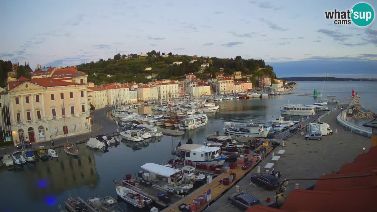 Live-Webcam aus Piran “Mandrač” – Erstaunliche Live-Ansicht von Villa Piranesi