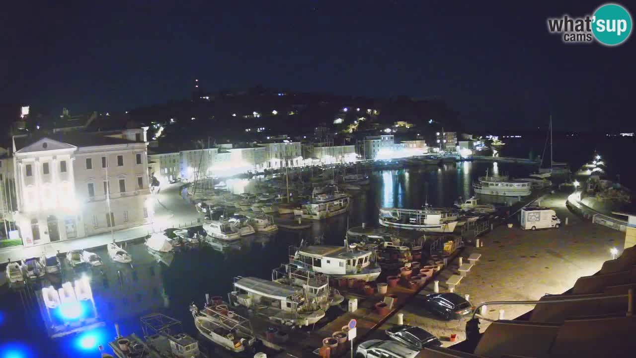 Live webcam da Pirano “Mandrač” – Splendida vista live da Villa Piranesi