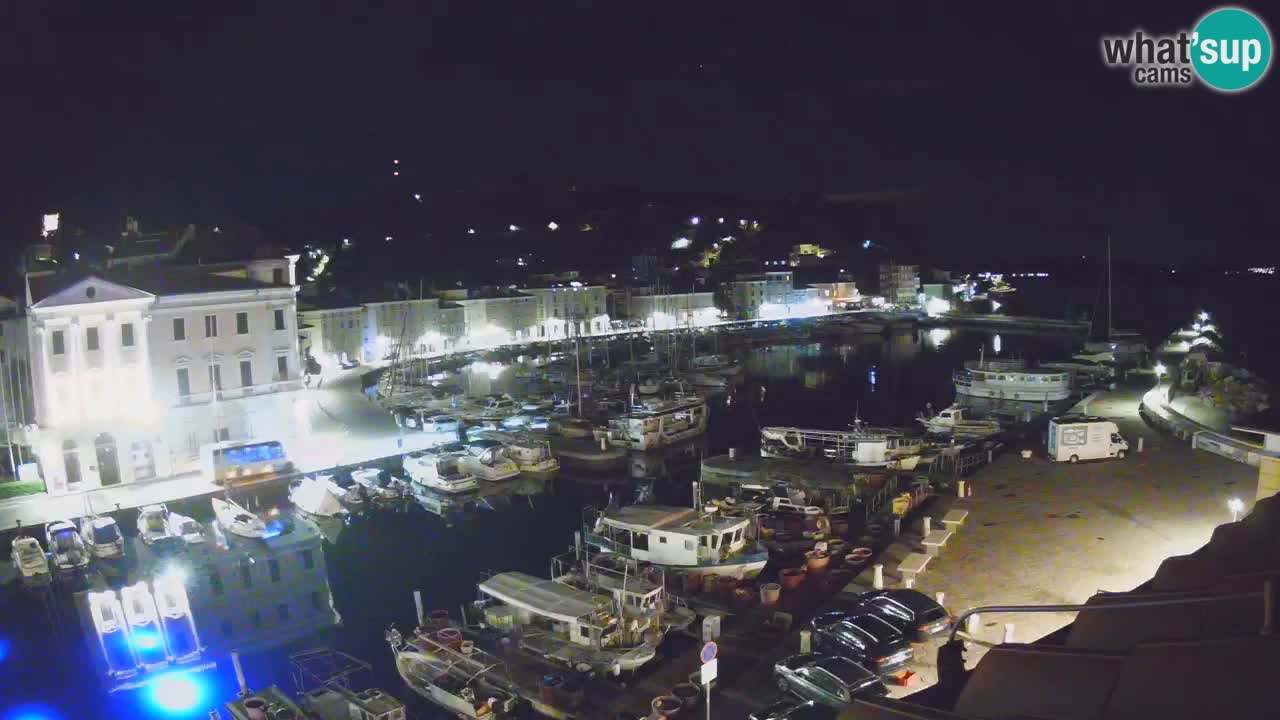 Webcam en direct de Piran “Mandrač” – Incroyable vue en direct de la Villa Piranesi