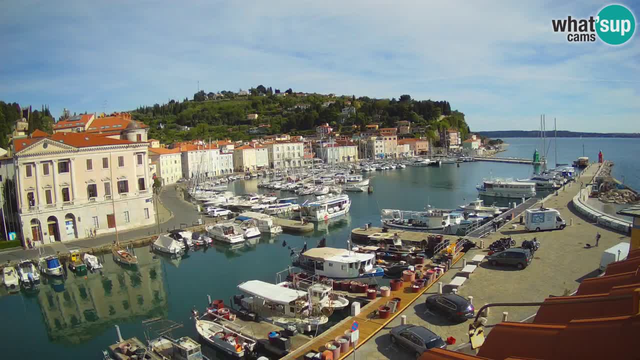 Cámara web en vivo desde Piran “Mandrač” – Increíble vista en vivo desde Villa Piranesi