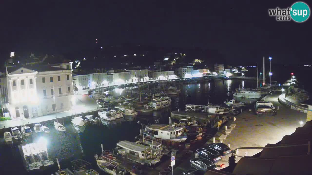 Webcam en direct de Piran “Mandrač” – Incroyable vue en direct de la Villa Piranesi