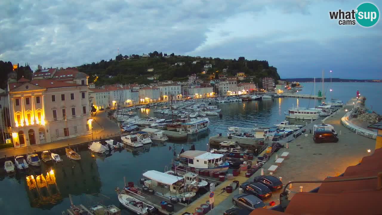 Live webcam da Pirano “Mandrač” – Splendida vista live da Villa Piranesi