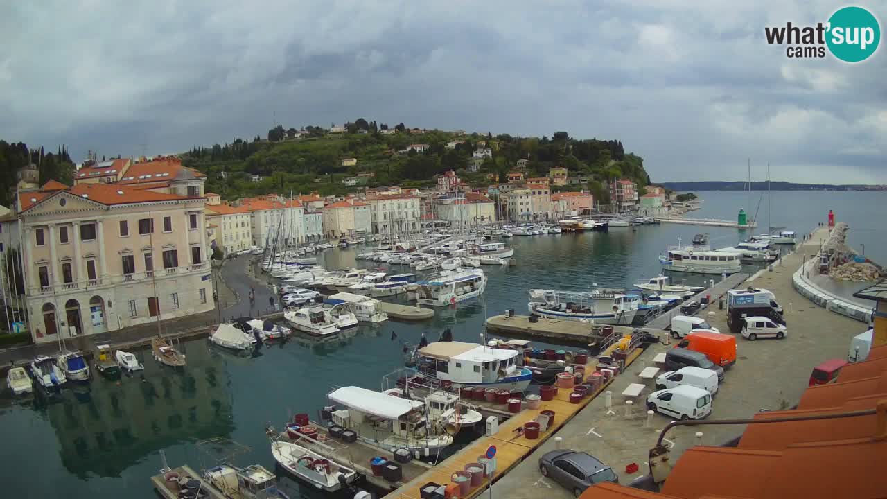 Live webcam from Piran “Mandrač” – Amazing live view from Villa Piranesi