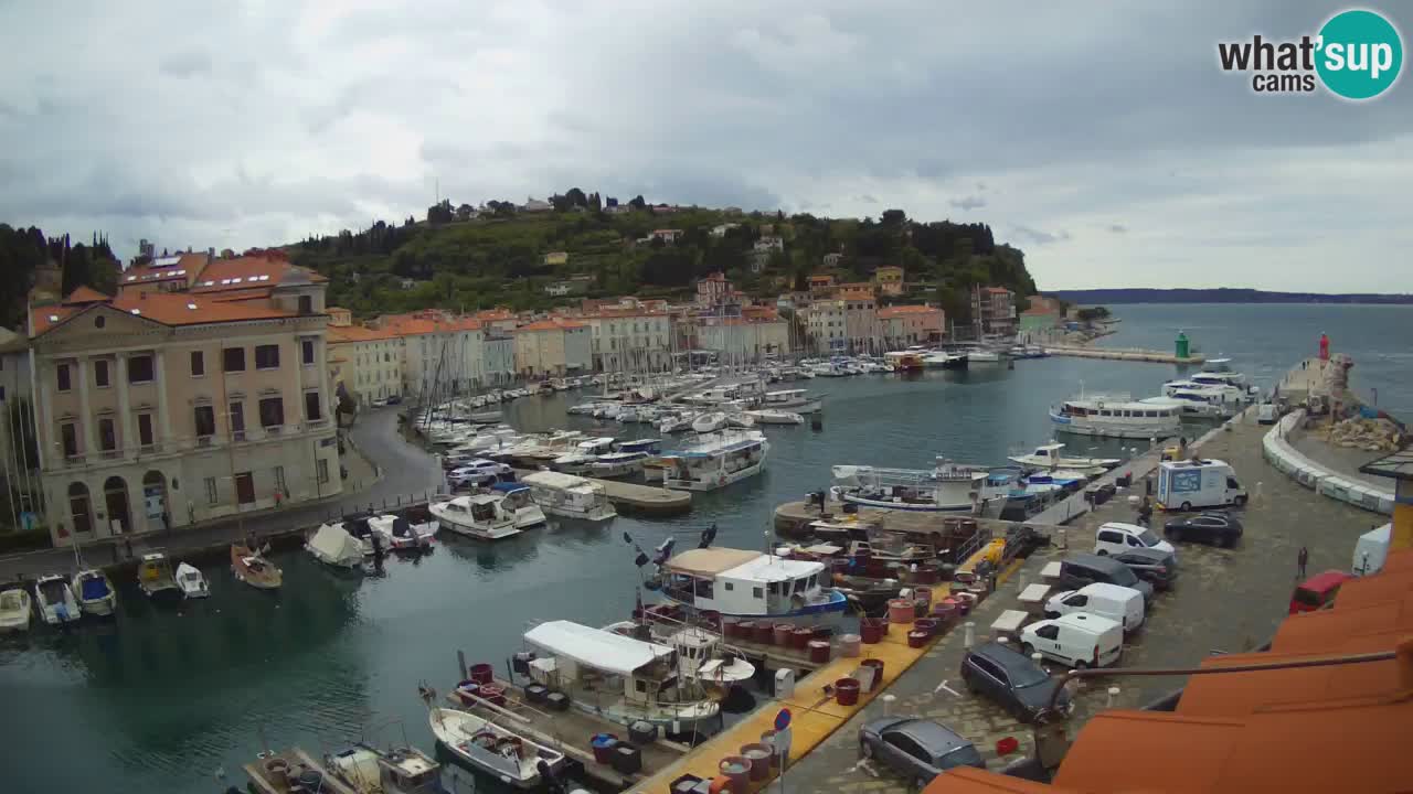 Live webcam from Piran “Mandrač” – Amazing live view from Villa Piranesi