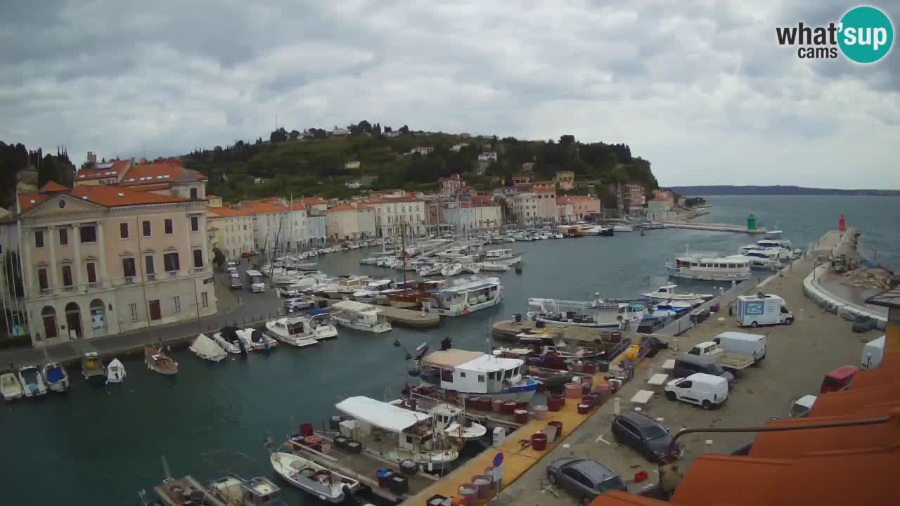 Live webcam da Pirano “Mandrač” – Splendida vista live da Villa Piranesi