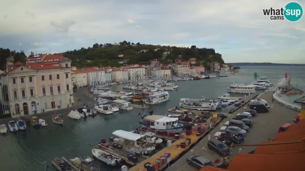 Live webcam from Piran “Mandrač” – Amazing live view from Villa Piranesi
