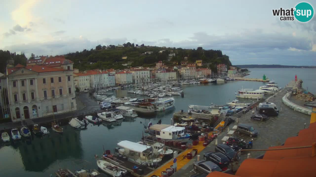 Live webcam da Pirano “Mandrač” – Splendida vista live da Villa Piranesi