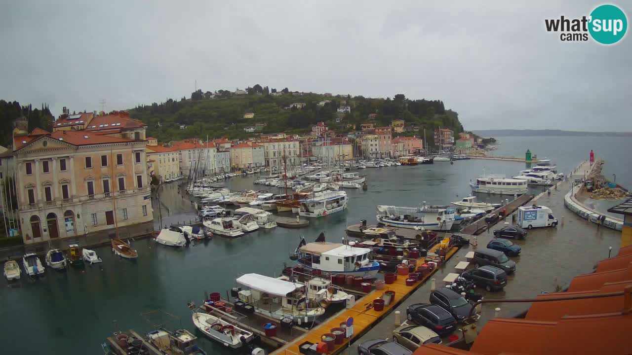 Live-Webcam aus Piran “Mandrač” – Erstaunliche Live-Ansicht von Villa Piranesi