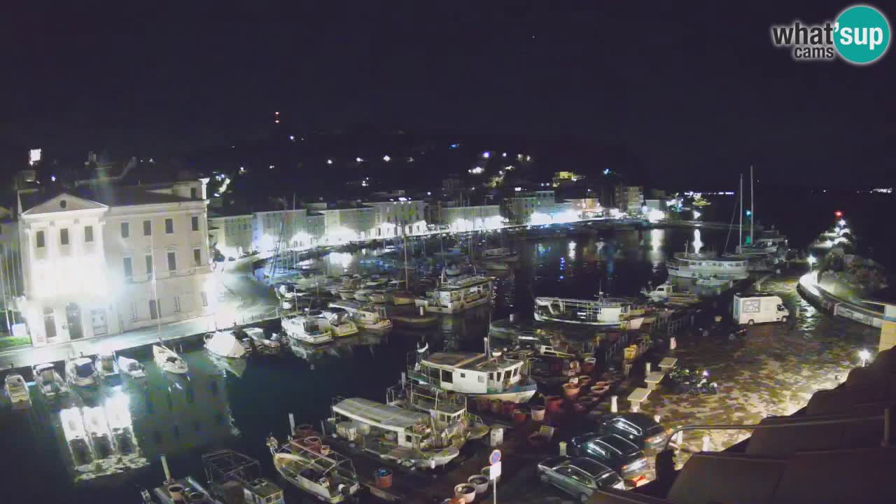 Webcam en direct de Piran “Mandrač” – Incroyable vue en direct de la Villa Piranesi