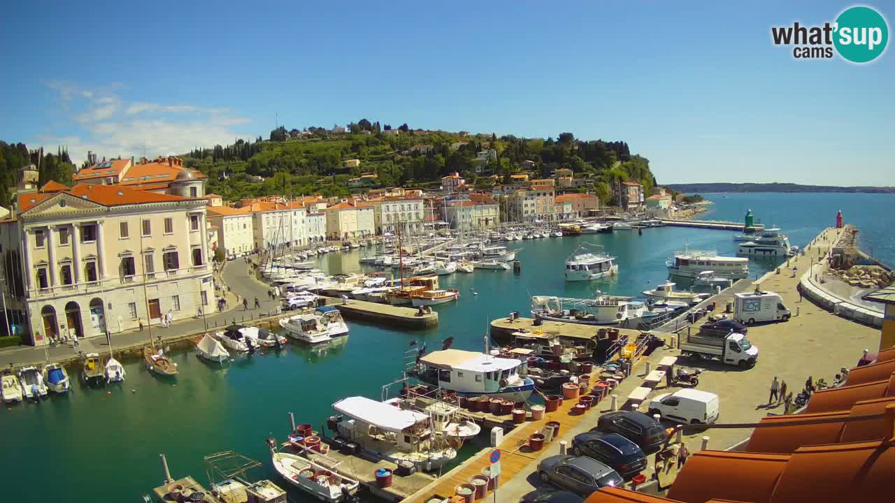 Live-Webcam aus Piran “Mandrač” – Erstaunliche Live-Ansicht von Villa Piranesi