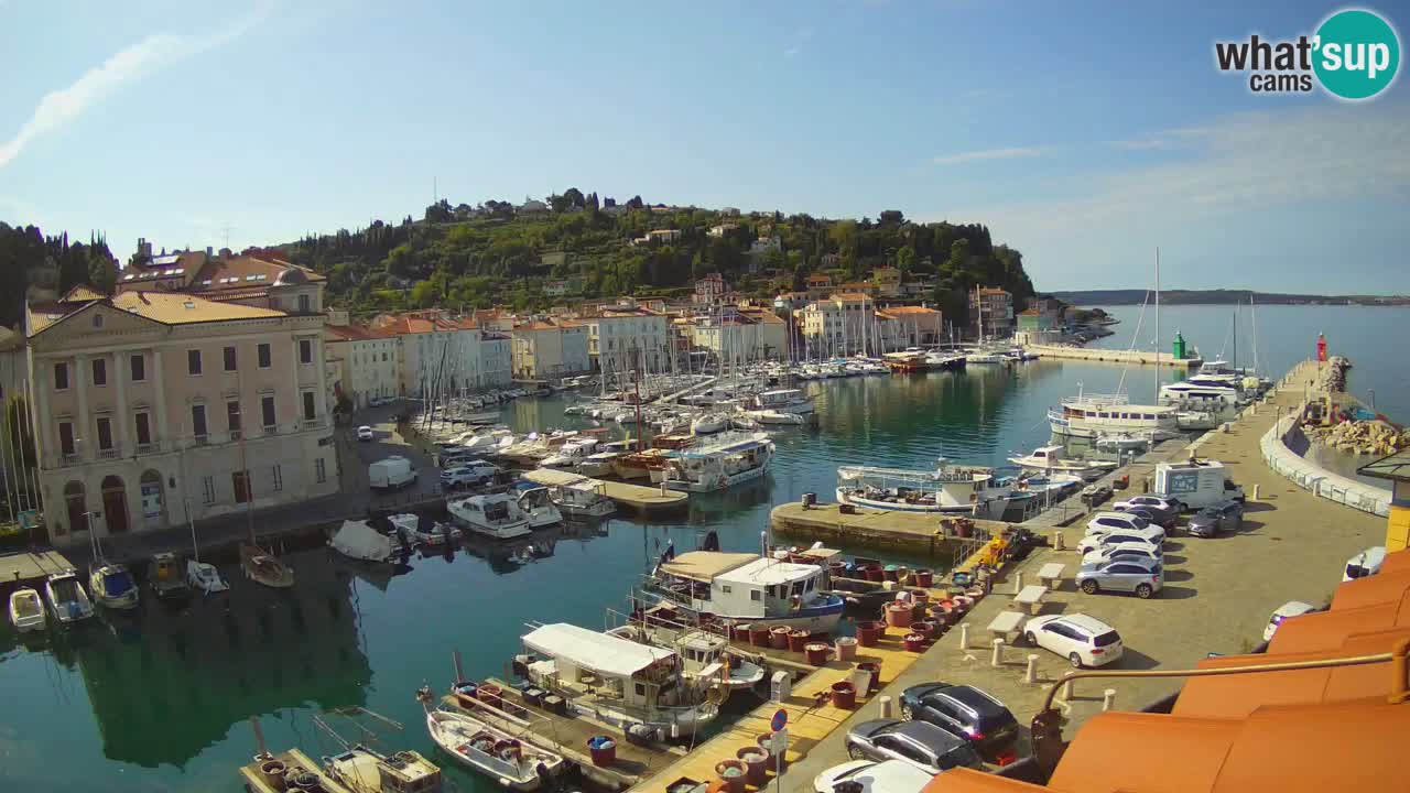 Live-Webcam aus Piran “Mandrač” – Erstaunliche Live-Ansicht von Villa Piranesi