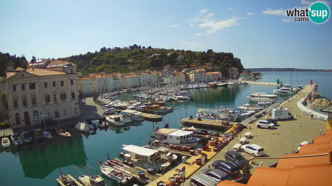Live-Webcam aus Piran “Mandrač” – Erstaunliche Live-Ansicht von Villa Piranesi