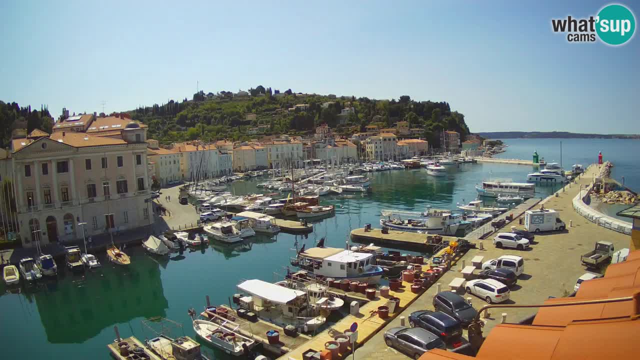 Live-Webcam aus Piran “Mandrač” – Erstaunliche Live-Ansicht von Villa Piranesi