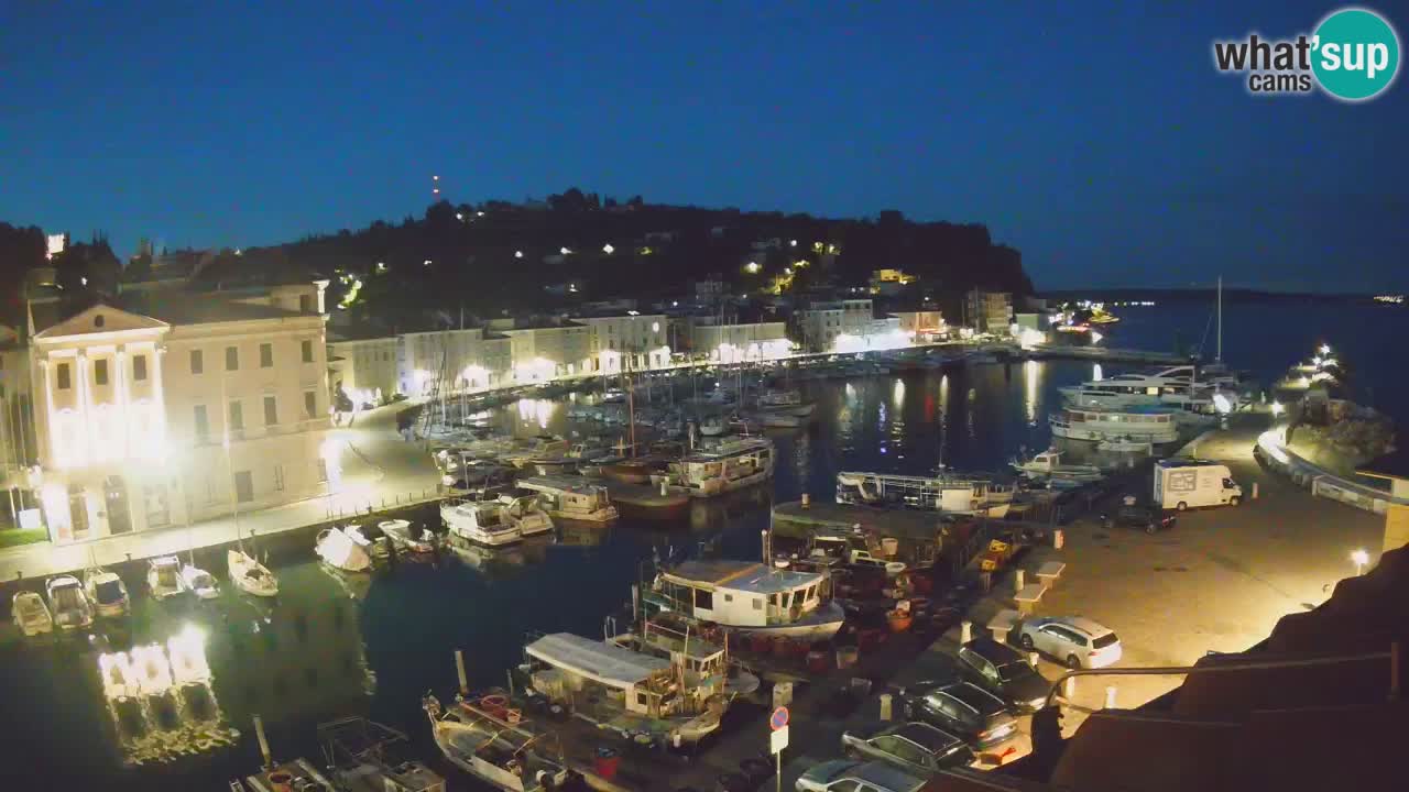 Live webcam da Pirano “Mandrač” – Splendida vista live da Villa Piranesi