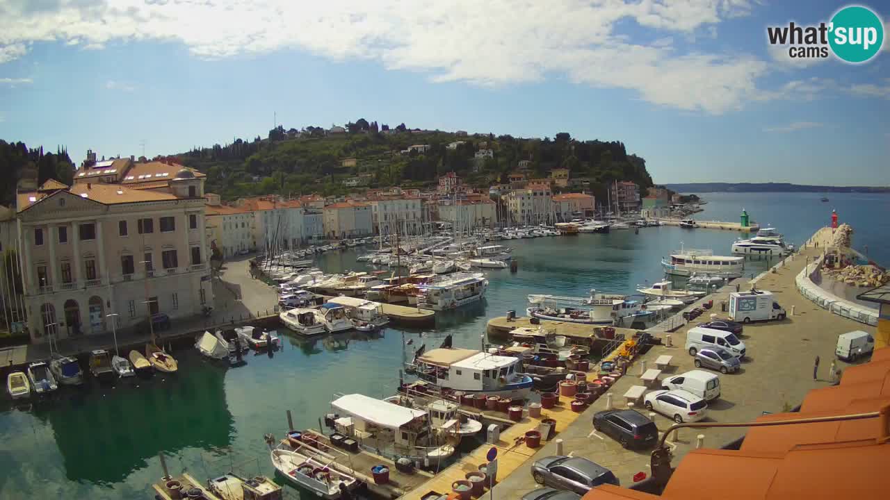Live webcam da Pirano “Mandrač” – Splendida vista live da Villa Piranesi