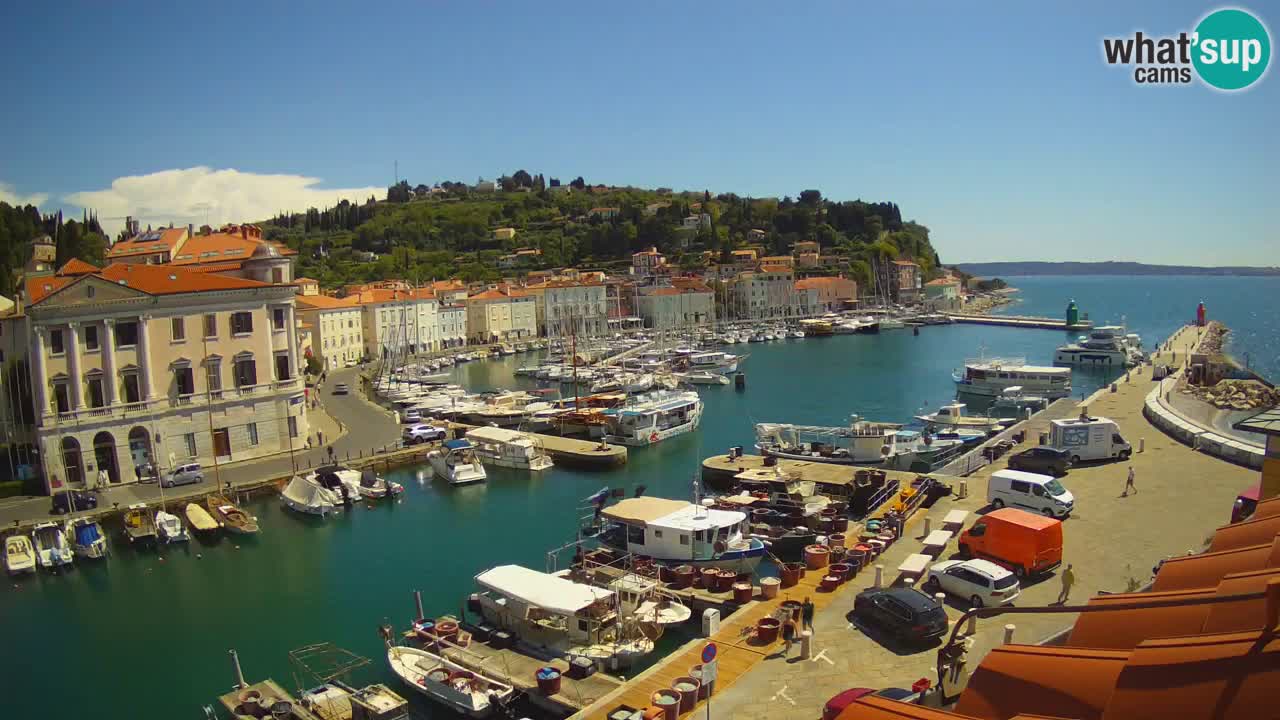 Cámara web en vivo desde Piran “Mandrač” – Increíble vista en vivo desde Villa Piranesi