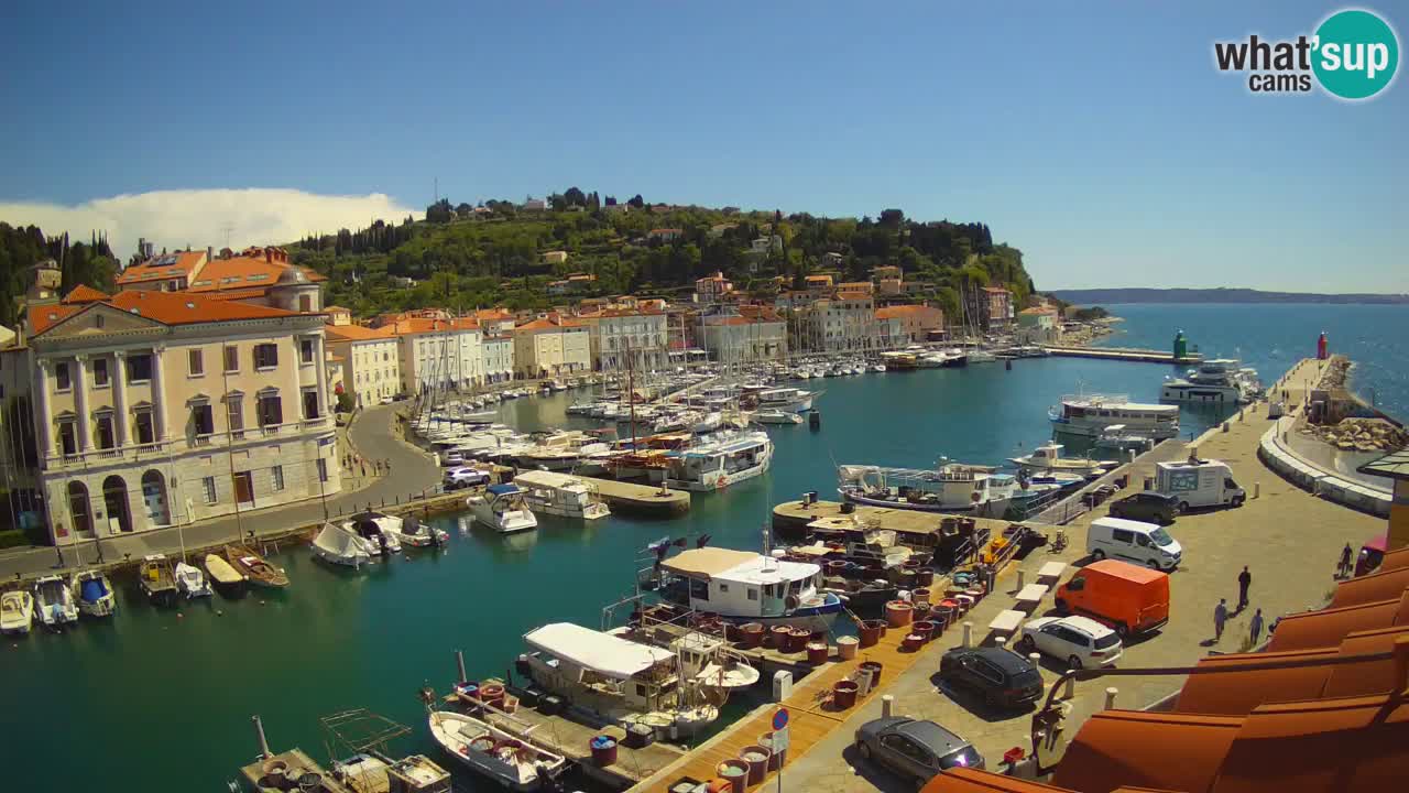 Live webcam from Piran “Mandrač” – Amazing live view from Villa Piranesi