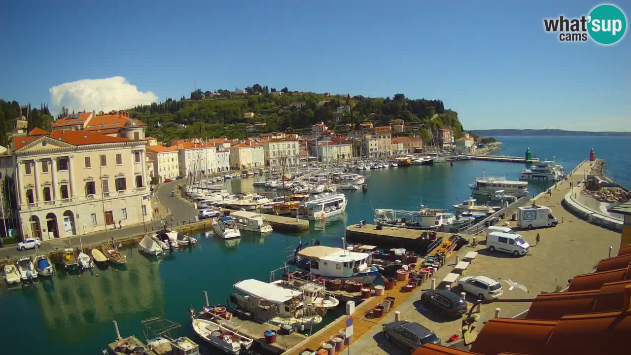 Cámara web en vivo desde Piran “Mandrač” – Increíble vista en vivo desde Villa Piranesi