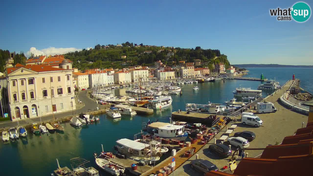 Cámara web en vivo desde Piran “Mandrač” – Increíble vista en vivo desde Villa Piranesi
