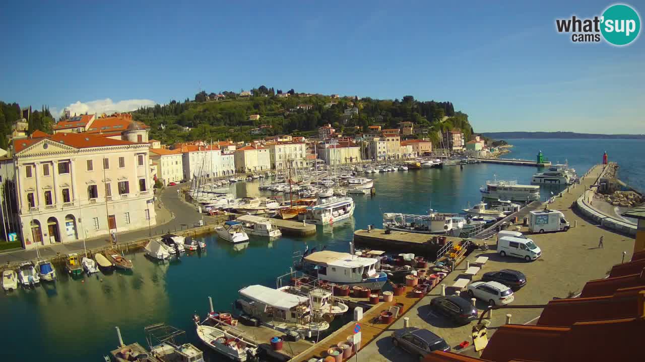 Live webcam from Piran “Mandrač” – Amazing live view from Villa Piranesi