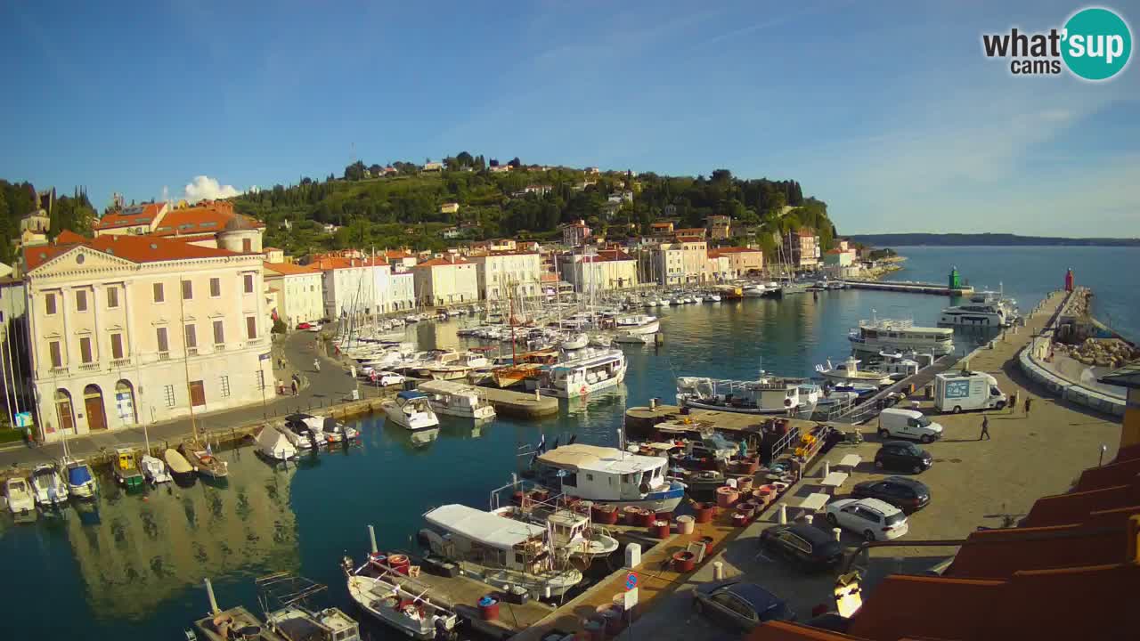 Live webcam da Pirano “Mandrač” – Splendida vista live da Villa Piranesi