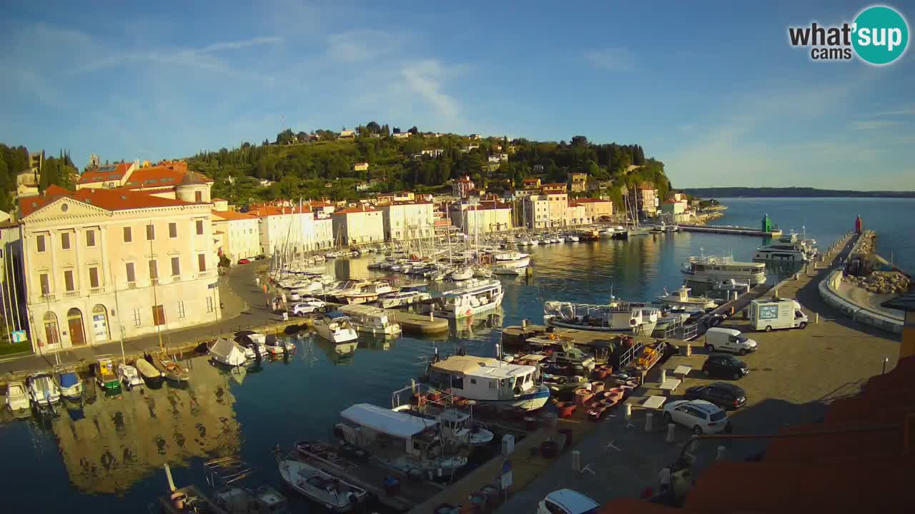 Live webcam da Pirano “Mandrač” – Splendida vista live da Villa Piranesi