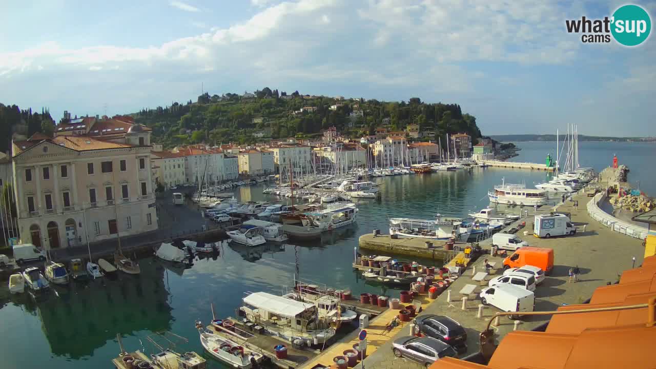 Live webcam from Piran “Mandrač” – Amazing live view from Villa Piranesi
