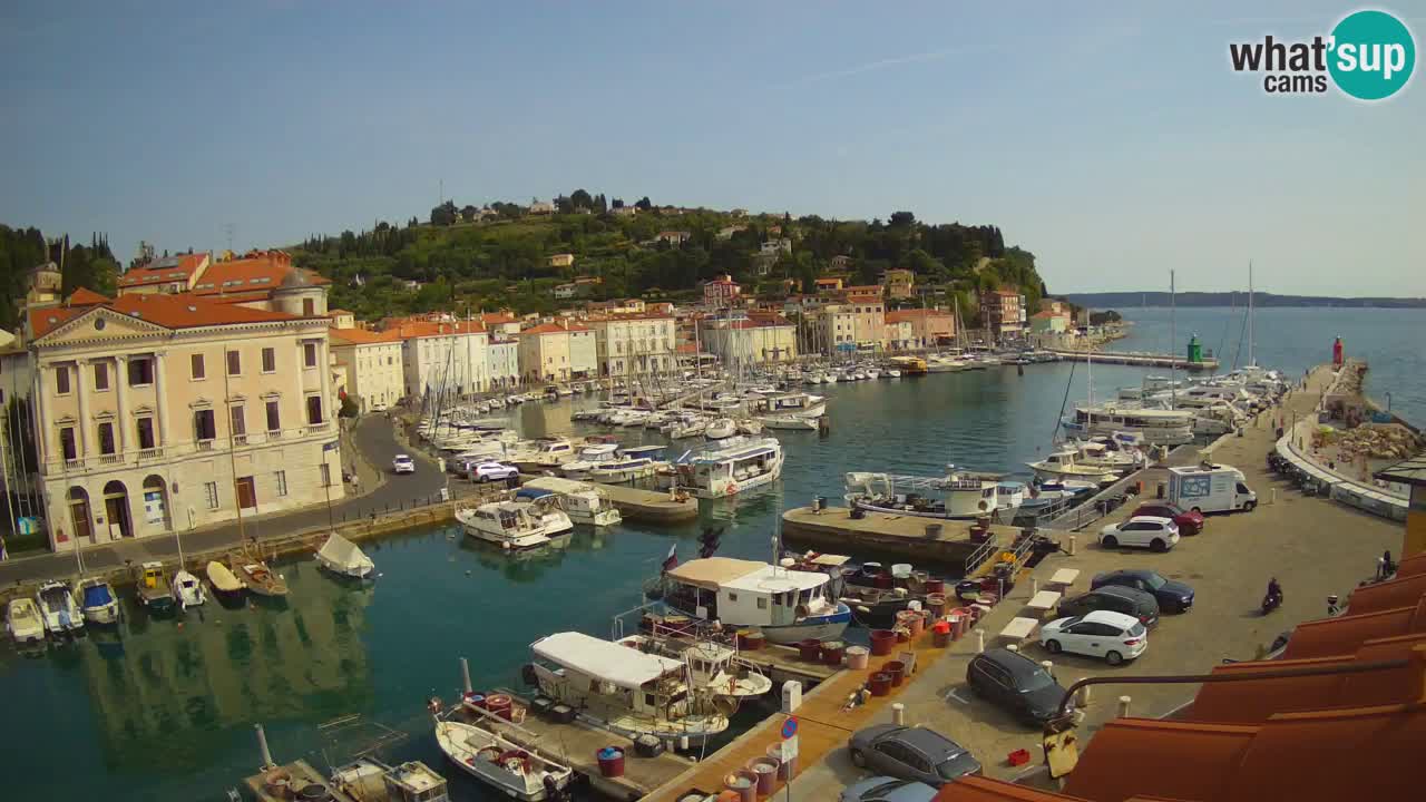 Live webcam da Pirano “Mandrač” – Splendida vista live da Villa Piranesi