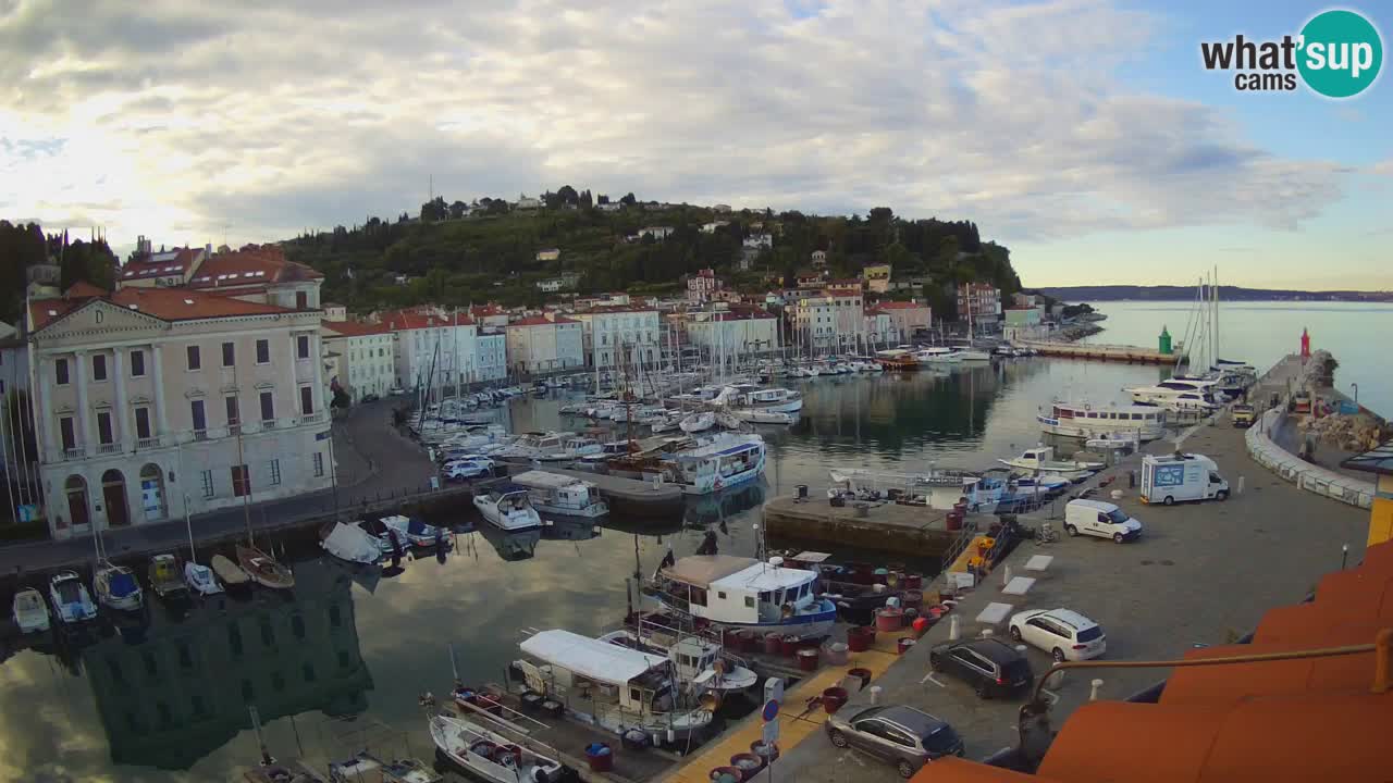 Live-Webcam aus Piran “Mandrač” – Erstaunliche Live-Ansicht von Villa Piranesi
