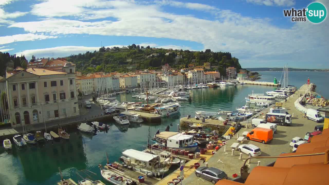 Live webcam da Pirano “Mandrač” – Splendida vista live da Villa Piranesi