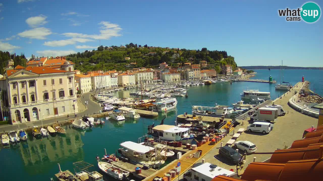 Live-Webcam aus Piran “Mandrač” – Erstaunliche Live-Ansicht von Villa Piranesi