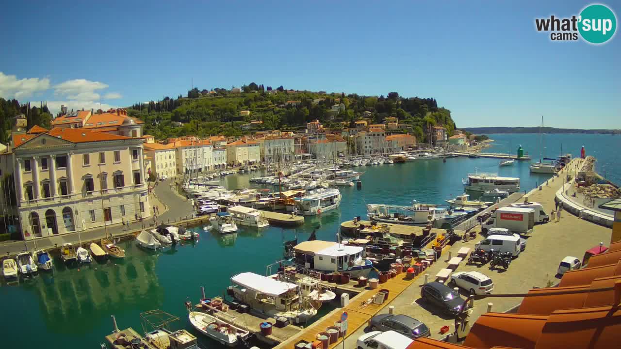 Live-Webcam aus Piran “Mandrač” – Erstaunliche Live-Ansicht von Villa Piranesi