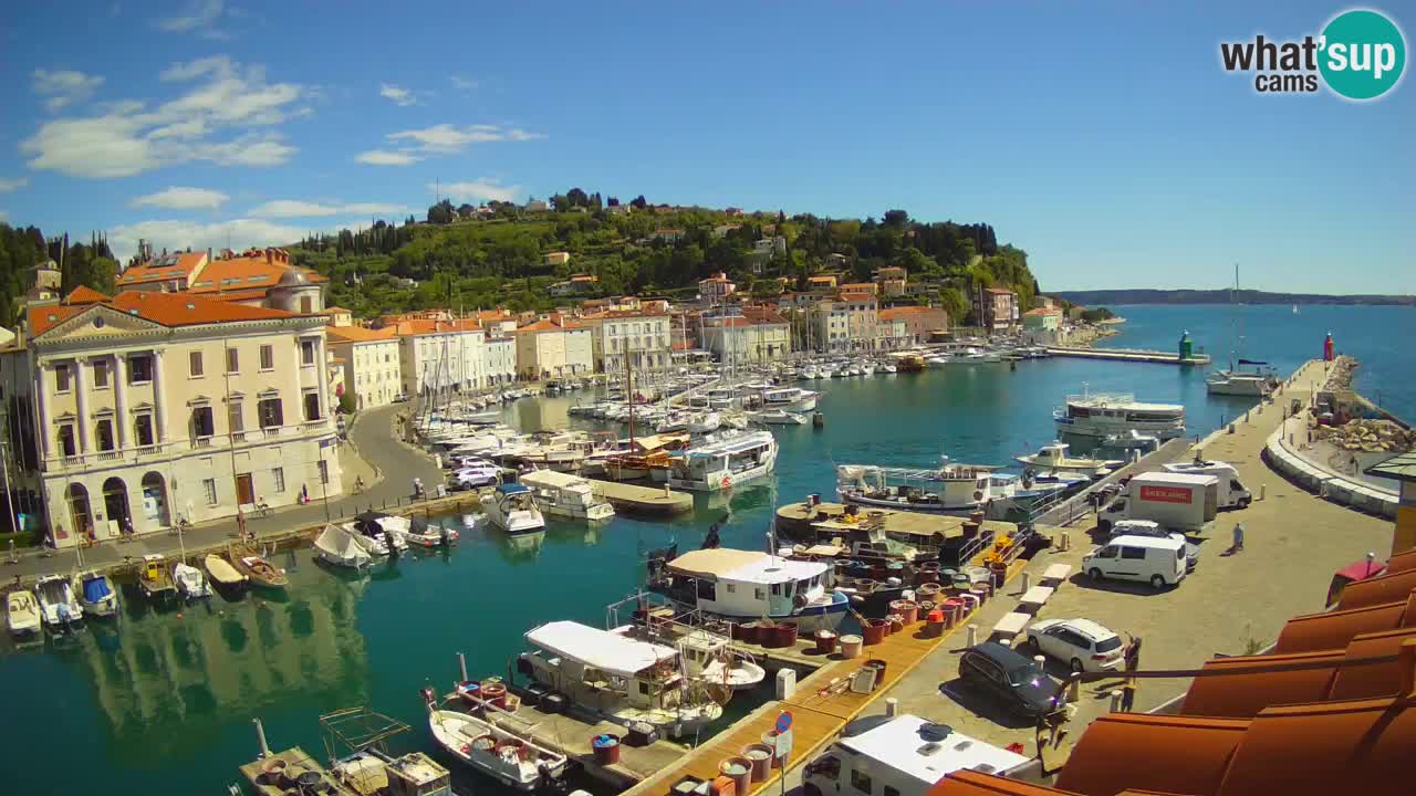 Cámara web en vivo desde Piran “Mandrač” – Increíble vista en vivo desde Villa Piranesi