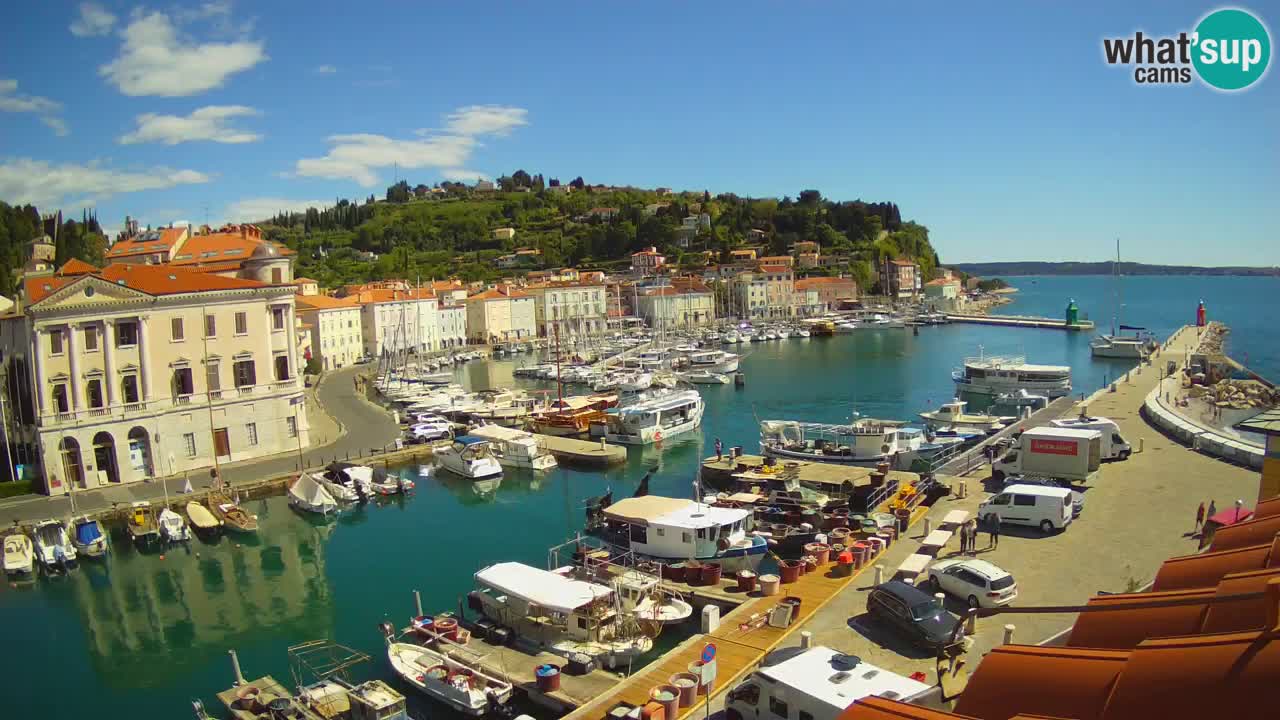 Live-Webcam aus Piran “Mandrač” – Erstaunliche Live-Ansicht von Villa Piranesi