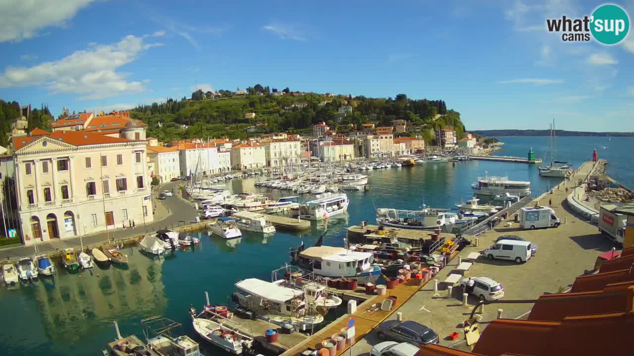Live webcam from Piran “Mandrač” – Amazing live view from Villa Piranesi