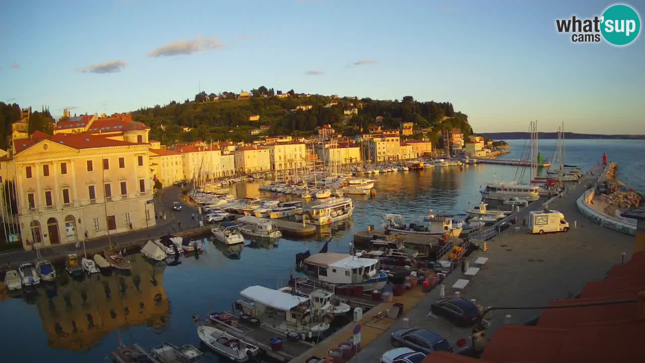 Live webcam from Piran “Mandrač” – Amazing live view from Villa Piranesi