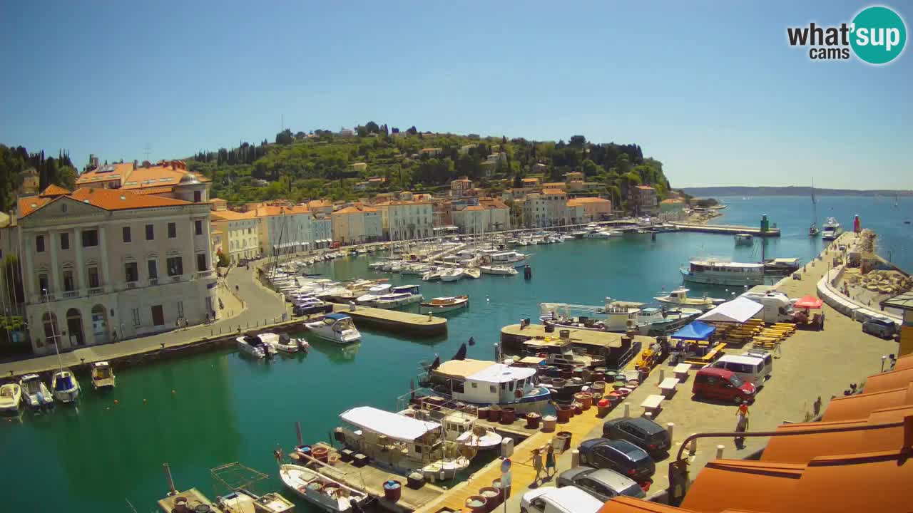 Live-Webcam aus Piran “Mandrač” – Erstaunliche Live-Ansicht von Villa Piranesi
