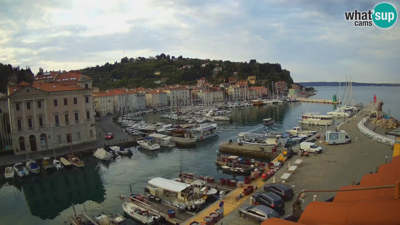 Live webcam da Pirano “Mandrač” – Splendida vista live da Villa Piranesi