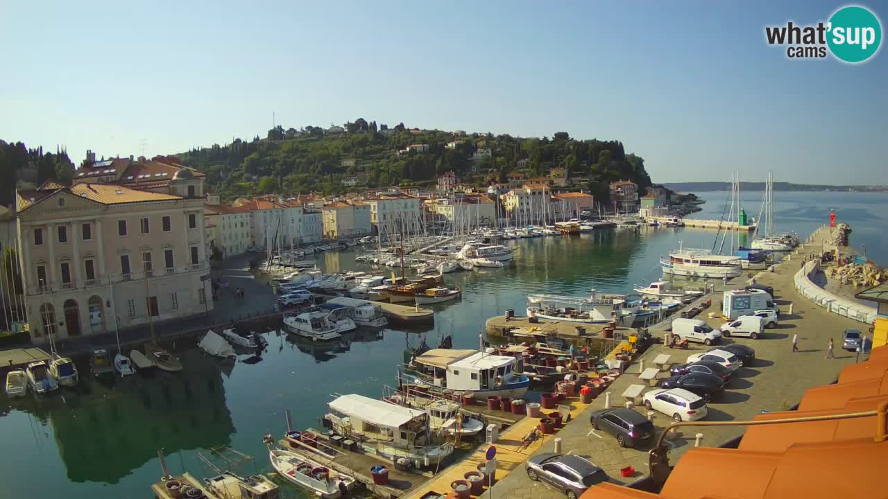 Live-Webcam aus Piran “Mandrač” – Erstaunliche Live-Ansicht von Villa Piranesi