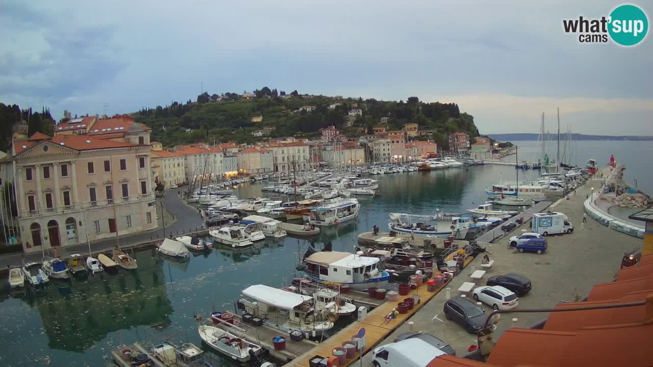 Live webcam da Pirano “Mandrač” – Splendida vista live da Villa Piranesi