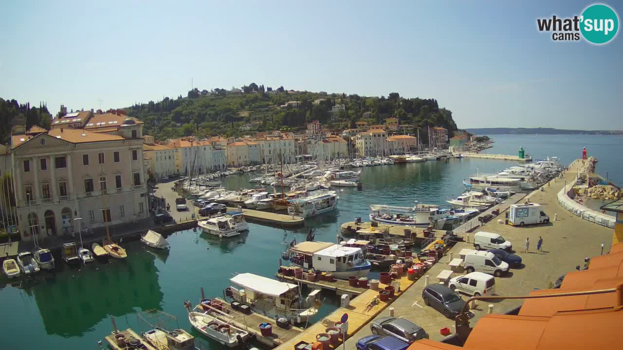 Live webcam from Piran “Mandrač” – Amazing live view from Villa Piranesi
