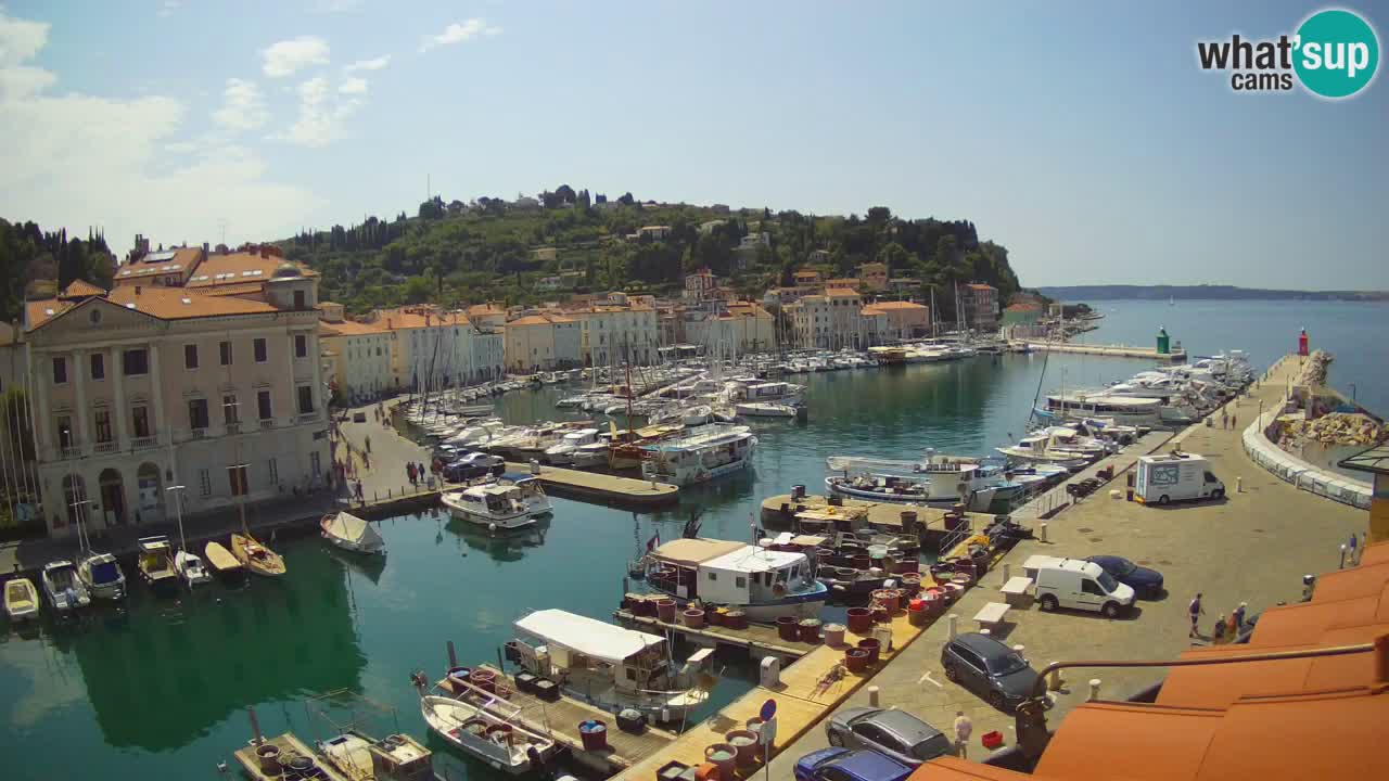 Live webcam da Pirano “Mandrač” – Splendida vista live da Villa Piranesi