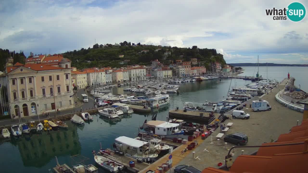 Live webcam from Piran “Mandrač” – Amazing live view from Villa Piranesi